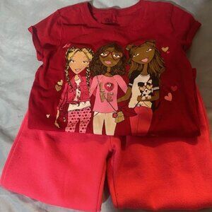 2 piece girl set, Children place shirt and Diva sweat pants